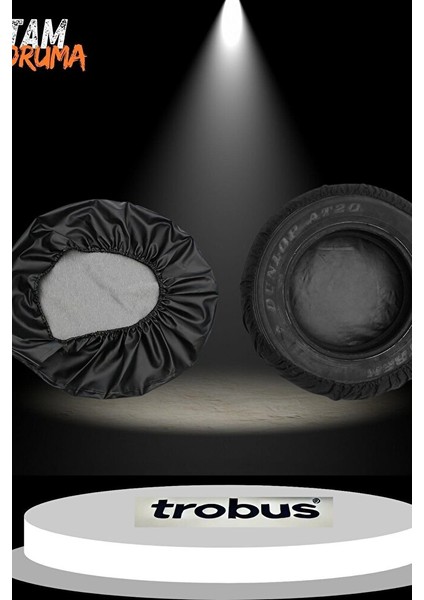 13-14 Inç Lastikler Için Stepne Kılıfı – Dayanıklı Siyah Suni Deri Koruma fırsatları