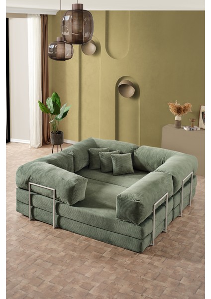 Legom Lucas Aktivite Koltuğu Yatak Olabilen Çok Amaçlı Kanepe L Koltuk Yeşil modelleri