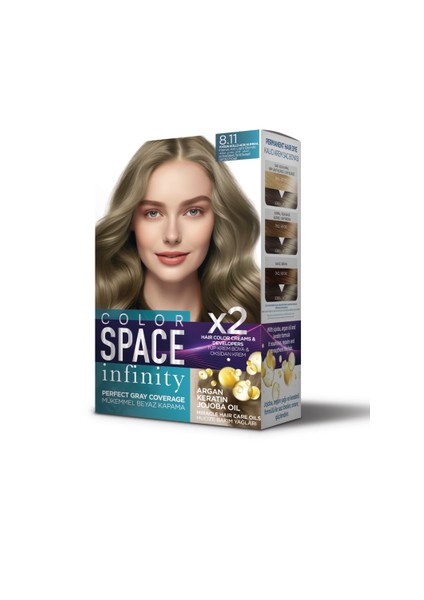 Infinity Set Boya 8.11 Yoğun Küllü Açık Kumral