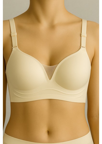 Lazer Kesim Mat Tül Detaylı Iz Yapmaz Dağlamalı Dikişsiz Balensiz Sütyen