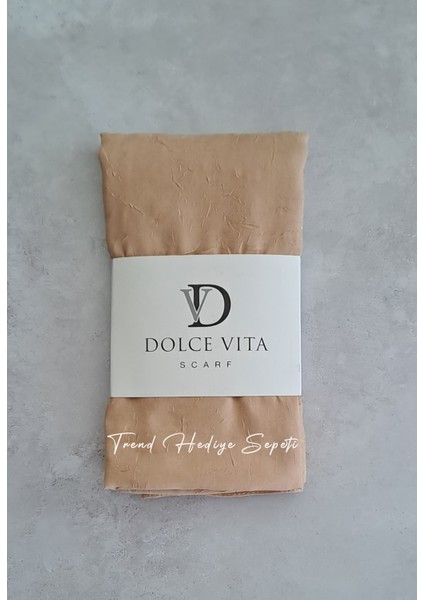 Bambu Kraş Şal Sütlü Kahverengi