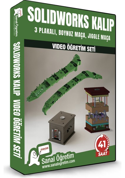 Solidworks Kalıp Ileri. 3 Plakalı, Boynuz Maça, Jiggle Maça Uygulama