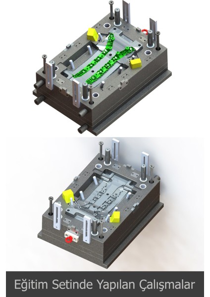Solidworks Kalıp Ileri. 3 Plakalı, Boynuz Maça, Jiggle Maça Uygulama indirimleri