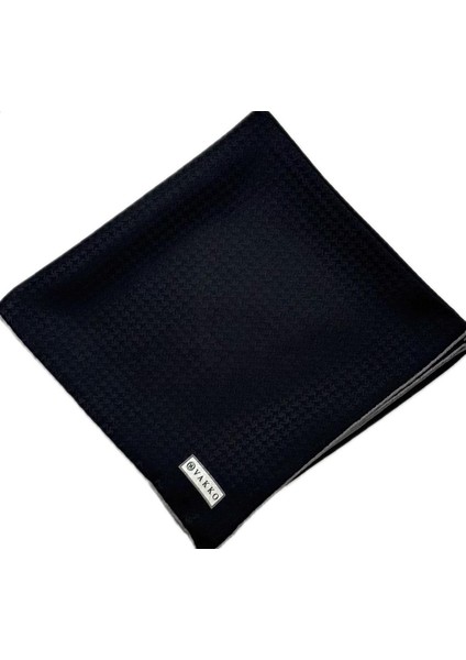 Jakarlı Ipek Eşarp 31815-J-SIYAH