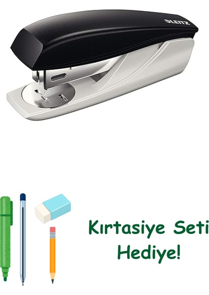 Leitz 25 Sayfa Kapasiteli Zımba, Siyah