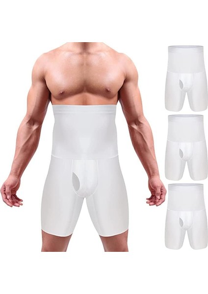 Inner Vision Karın Kontrol Bodysuit ve Iç Çamaşırı Fitness Vücut Şekillendirici 3 Boyutlu Erkek Duble Korse Boxer