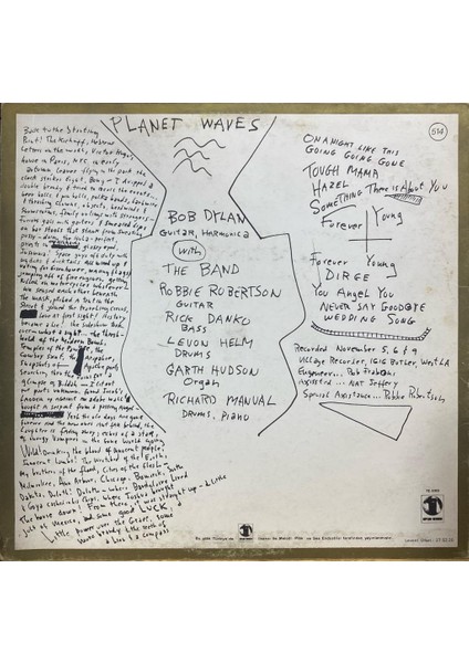 Bob Dylan – Planet Waves fiyatları