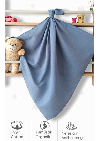 Bebek Müslin Örtü&battaniye 3 Adet %100 Pamuklu Çok Amaçlı Örtü 80X75CM-OEKO Tex Sertifikalı modelleri
