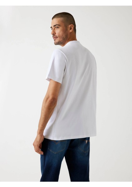 Embroidery Erkek Beyaz Regular Fit T-Shirt M5BI09K8FQ4-G011 fiyatları