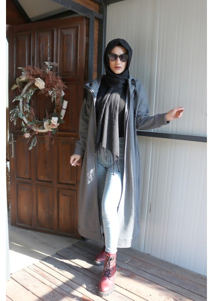 Günlük Kışlık Tam Boy Kadın Tesettür Ceket modelleri