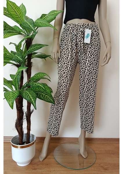 Kadın Desenli Rahat Kalıp Milan Kumaş Pijama Altı fiyatları