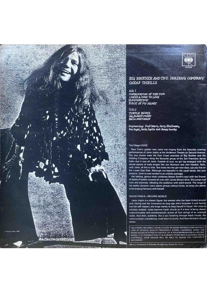 Big Brother & The Holding Company-Janis Joplin – Cheap Thrills fiyatları