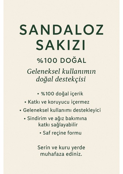 Sandaloz Sakızı - Doğal Sandaloz Sakızı 2X100 gr - Avantajlı Paket - Elma Sirkesi ile Uyumlu fiyatları