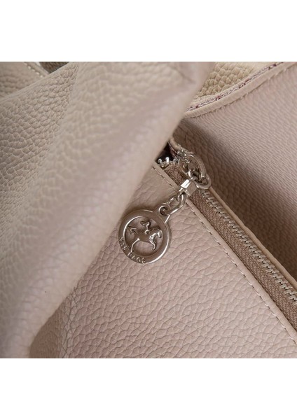 1271 Kadın Omuz Çantası Bej Baskılı modelleri