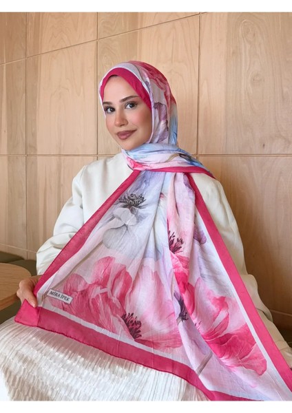 Desenli Bambu Kraş Şal Fuşya fırsatları