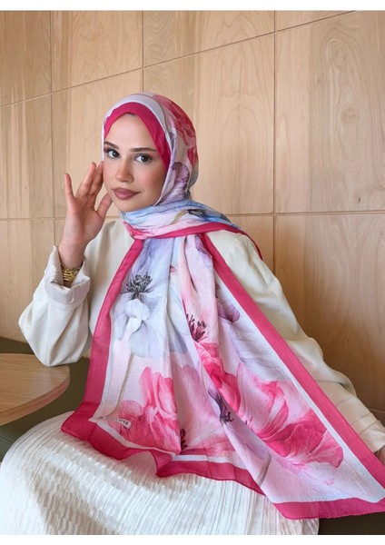 Desenli Bambu Kraş Şal Fuşya indirimleri