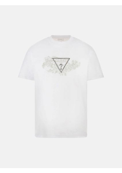 Embroidery Erkek Beyaz Regular Fit T-Shirt M5BI07I3Z14-G011 fırsatları