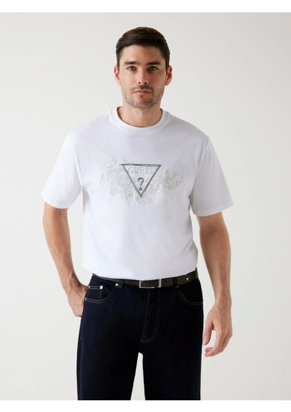 Embroidery Erkek Beyaz Regular Fit T-Shirt M5BI07I3Z14-G011 indirimleri