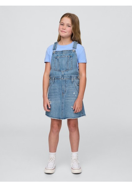 Kız Çocuk Mavi Denim Salopet indirimleri
