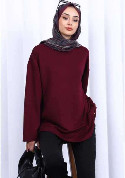 Mürdüm Bisiklet Yaka Modal Sweat