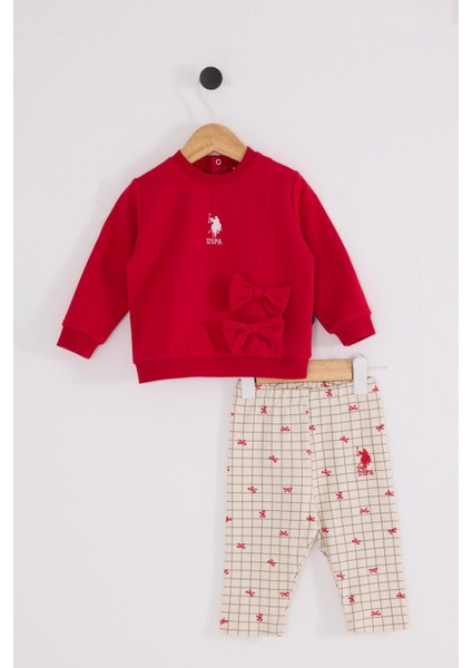 Kız Bebek 2'li Takım Kırmızı