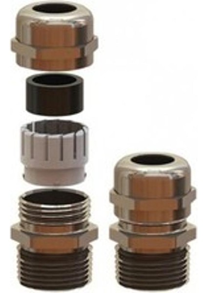 M50X1,5 Pirinç Nikel Kaplı kablo Rakoru