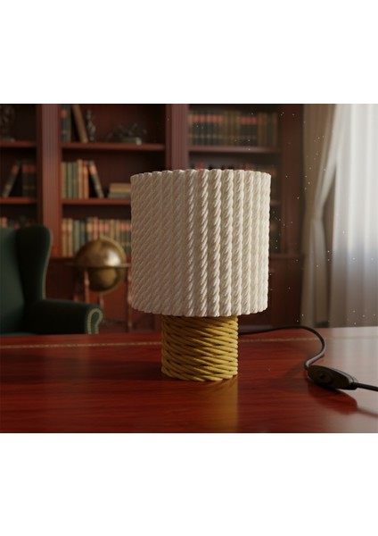 Dekoratif Halat Detaylı Masa Lambası | Abajur | Modern & Rustik Tasarım modelleri