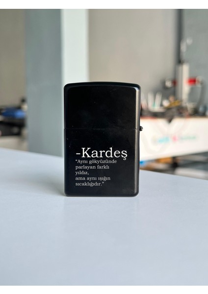 Kardeşe Hediye Zippo Tarzı Fotoğraflı Metal Çakmak fiyatları