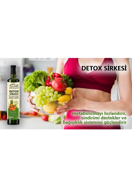 Detox Sirkesi - Detoks Sirkesi 500 ml Doğal ve Katkısız - Yağ Yakımına Destek fiyatları