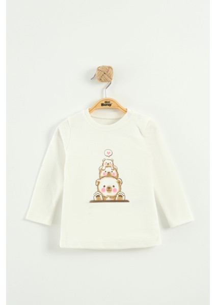 Bebek Nakış Detaylı Sweatshirt, Pantolon ve Ceket 3’lü Takım (9-12-18 Ay) fırsatları