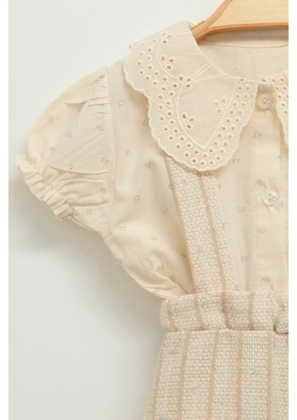 Kız Bebek Pötikare Tulum ve Bluz Takımı (9-12-18-24 Ay) modelleri