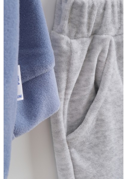 Erkek Bebek Çift Renk Fermuarlı Eşofman Takım (9-12-18 Ay) fiyatları