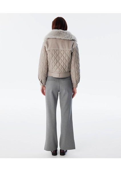 Suni Kürklü ve Kemerli Mont TW6240012287005