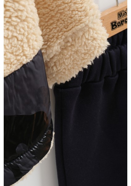 Erkek Bebek Kamuflaj Desen Peluş Eşofman 3'lü Takım (9-12-18 Ay) fırsatları