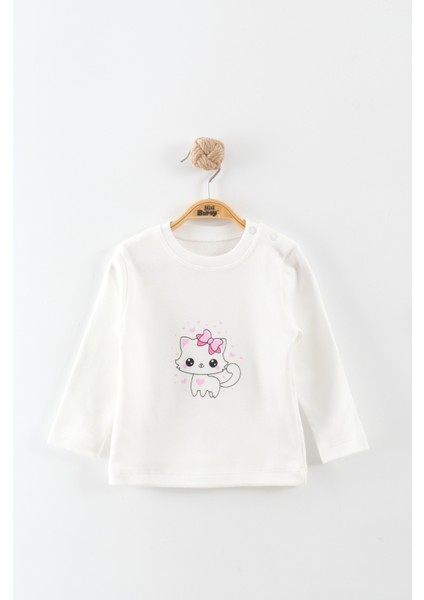 Kız Bebek Ayı Nakış Detay 3'lü Eşofman Takım (9-12-18 Ay) indirimleri