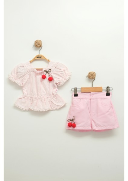 Kız Bebek Şortlu Takım (9-12-18 Ay)