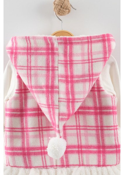 Kız Bebek Düğmeli Peluş Eşofman 3'lü Takım (9-12-18 Ay) fırsatları