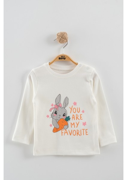 Kız Bebek Düğmeli Peluş Eşofman 3'lü Takım (9-12-18 Ay) indirimleri