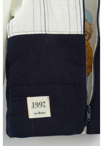 Erkek Bebek Mont ve Jogger Pantolon 3'lü Takım (9-12-18 Ay) modelleri