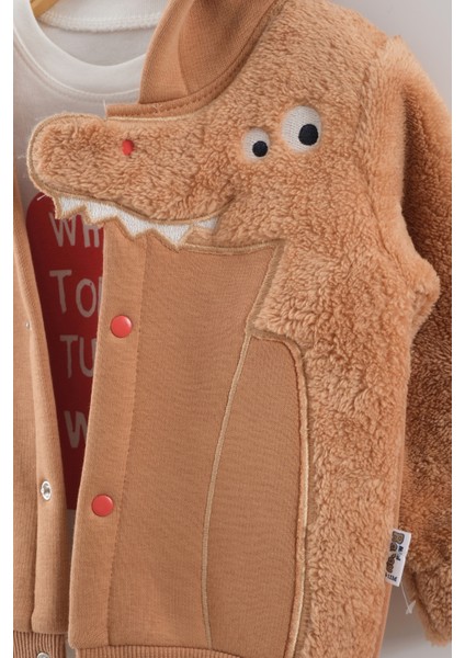 Erkek Bebek Dinazor Model Eşofman Takım (9-12-18 Ay) modelleri
