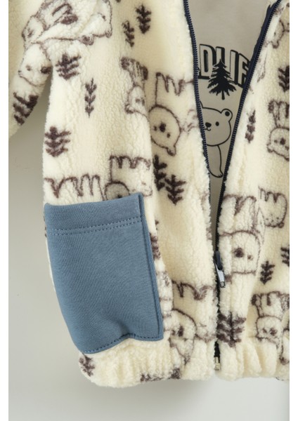 Erkek Çocuk Desenli Mont ve Pantolon 3'lü Takım (9-12-18 Ay) fiyatları