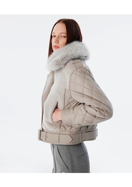Suni Kürklü ve Kemerli Mont TW6240012287005 fiyatları