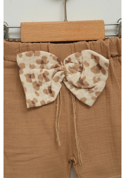 Kız Çocuk Çiçekli Bluz ve Fiyonklu Şort Takım (2-3-4-5 Yaş) fırsatları