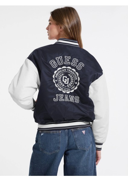 Kadın Lacivert Bomber Ceket W5YL15WHAA2-A71W fırsatları