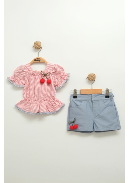 Kız Bebek Şortlu Takım (9-12-18 Ay)