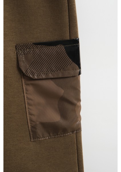 Erkek Bebek Kamuflaj Desen Peluş Eşofman 3'lü Takım (9-12-18 Ay) fırsatları