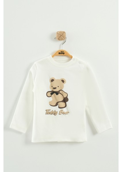 Kız Çocuk Ayı Desen Peluş 3'lü Peluş Eşofman Takım (2-3-4 Yaş) modelleri