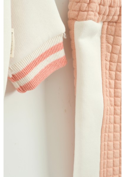 Kız Bebek Baskılı 3'lü Eşofman Takımı (Sweatshirt, Pantolon, Ceket) (9-12-18 Ay) modelleri