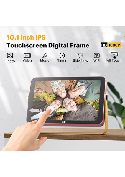10” Wifi Akıllı Dijital Fotoğraf Çerçevesi – IPS Hd Dokunmatik Ekran, 32 Gb, 4000 Mah Batarya, Metal Çerçeve modelleri