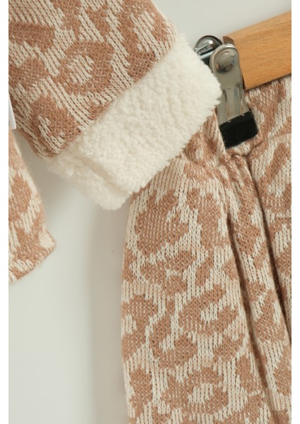 Kız Bebek Tişört, Etek ve Peluş Montlu 3’lü Takım (9-12-18 Ay) modelleri